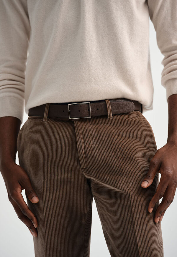 Paul Stuart Suede Trimmed Corduroy Trouser, image 6