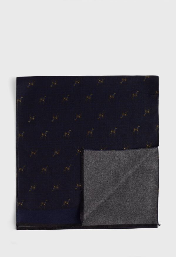 Paul Stuart Wool Double Face Scarf, image 1