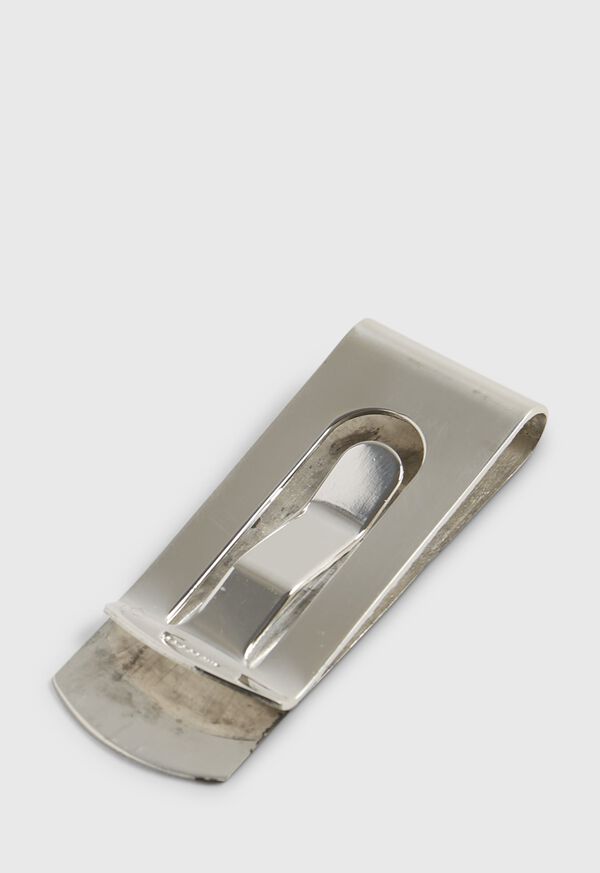 Paul Stuart Sterling SIlver Engine Turned Money Clip, image 2
