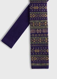 Paul Stuart Cashmere Fair Isle Knit Tie, thumbnail 1