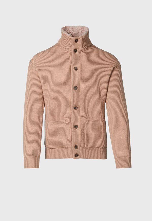 Paul Stuart Cardigan with Sherpa Lining, image 1