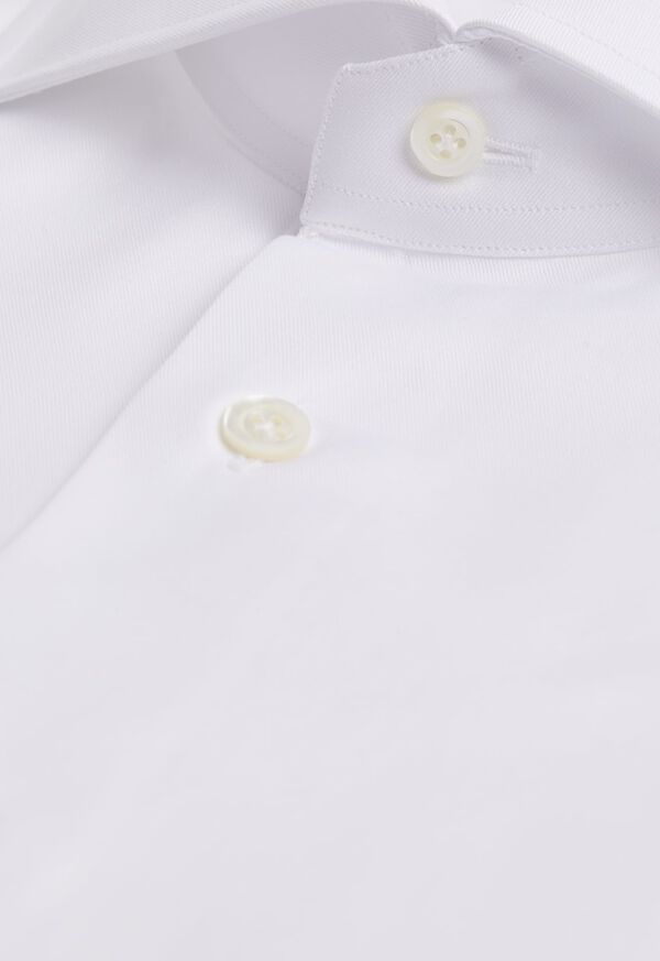 Paul Stuart Stuart's Choice Twill Solid Dress Shirt, image 2