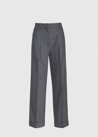 Paul Stuart Cuffed Wide Leg Flannel Trouser, thumbnail 1