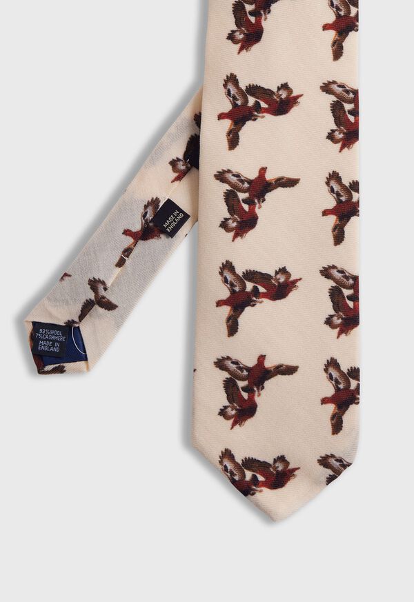 Paul Stuart Wool & Cashmere Pheasant Print tie, image 1