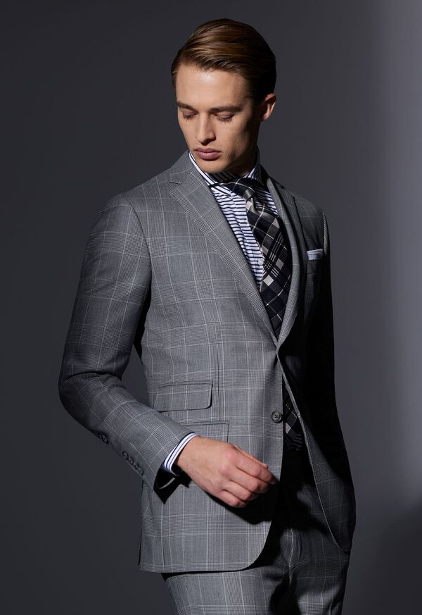 Paul Stuart Super 120s Wool Plaid Suit, image 4