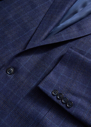 Paul Stuart Super 110s Wool Plaid Jacket