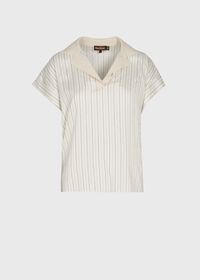 Paul Stuart Striped Blouse, thumbnail 1