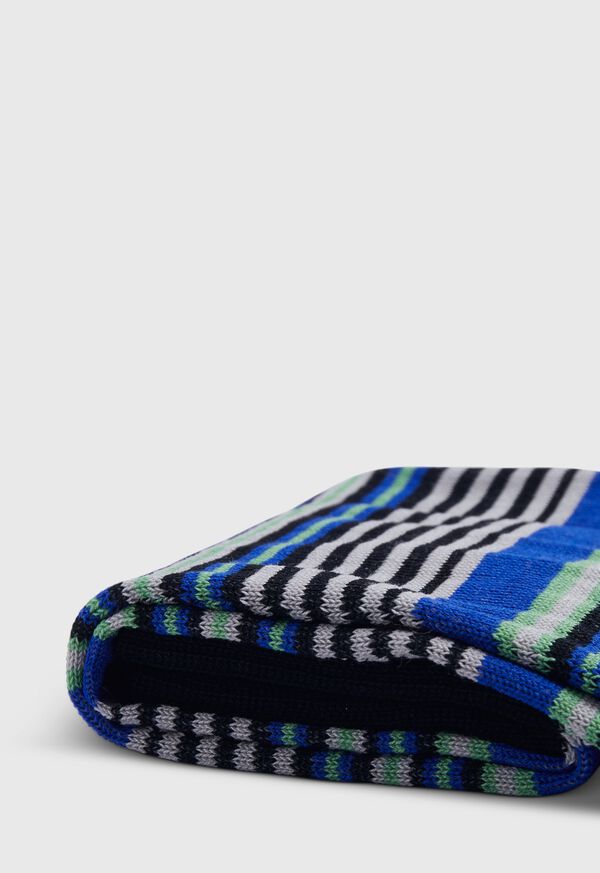 Paul Stuart Mercerized Cotton Variegated Stripe Sock, image 2