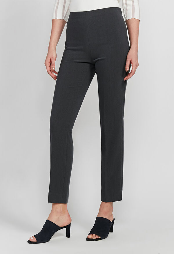 Paul Stuart Pebble Crepe Side Zip Pant, image 2