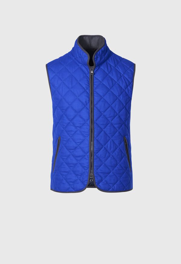 Paul Stuart Quilted Wool Flannel Vest, image 1