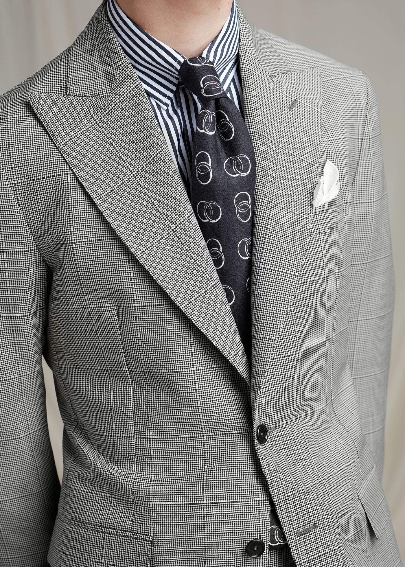 Black and white checkered tuxedo clearance