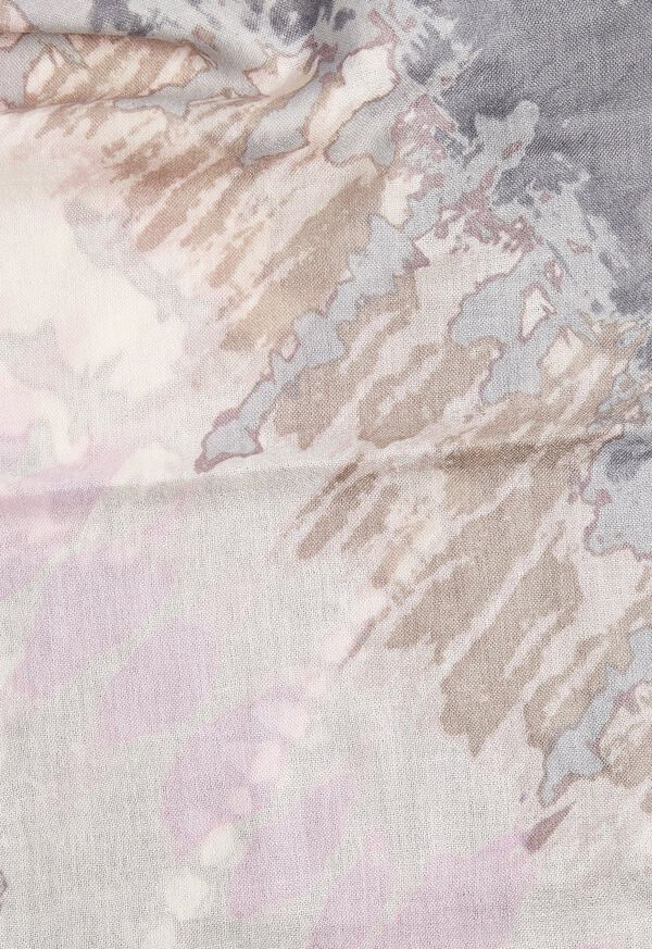 Paul Stuart Tie Dye Print Scarf, image 2
