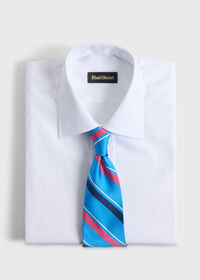 Paul Stuart Woven Silk Multi-Color Stripe Tie, thumbnail 2