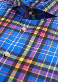 Paul Stuart Printed Plaid Brushed Cotton Shirt, thumbnail 2