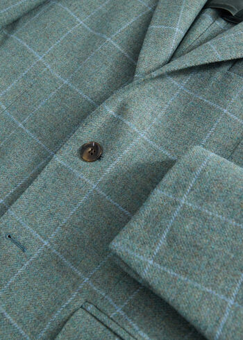 Paul Stuart Merino Wool Windowpane Jacket