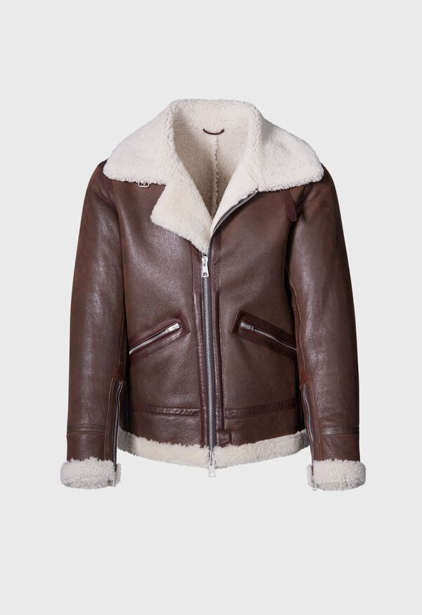 Paul Stuart Shearling Aviator Jacket, image 6