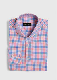 Paul Stuart Blue and Pink Check Dress Shirt, thumbnail 1