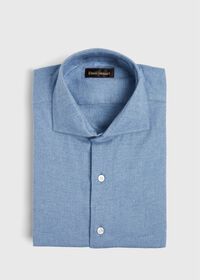 Paul Stuart Oxford Brushed Flannel Sport Shirt, thumbnail 1
