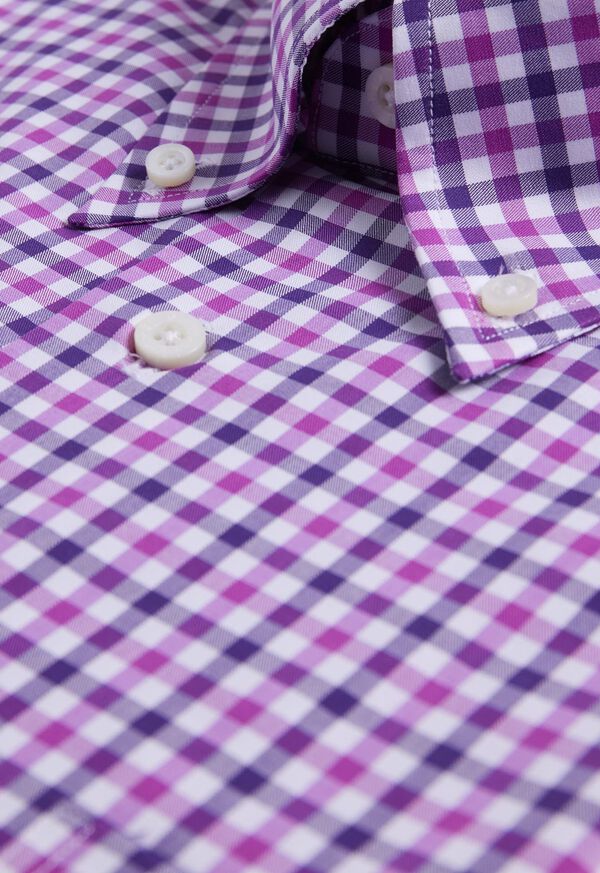 Paul Stuart Cotton Check Sport Shirt, image 2