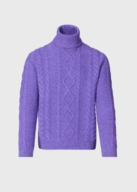 Paul Stuart Aran Cable Turtleneck Sweater, thumbnail 1