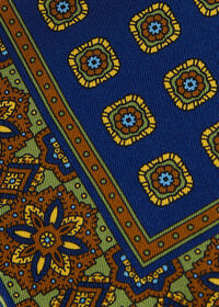 Paul Stuart Medallion Print Pocket Square, thumbnail 3