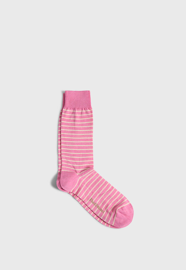 Paul Stuart Cotton Two-Tone Stripe Sock, image 1