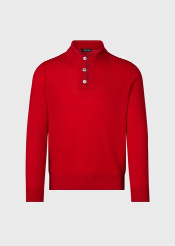 Paul Stuart Cashmere Polo Sweater
