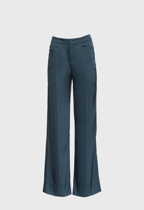 Paul Stuart Silk Stretch Flare Pants, image 1