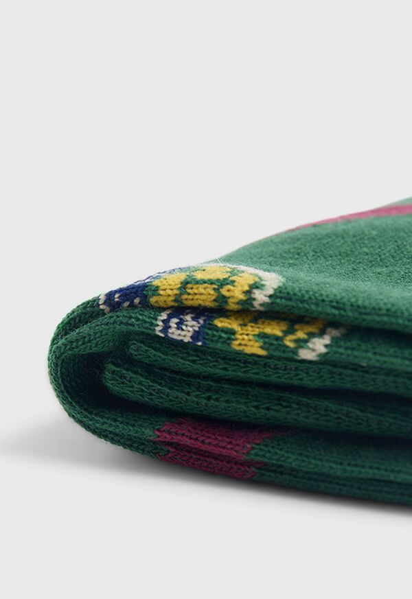 Paul Stuart Cotton Crest Motif Sock, image 2