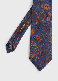 Paul Stuart Printed Wool Floral and Vine Tie, thumbnail 1