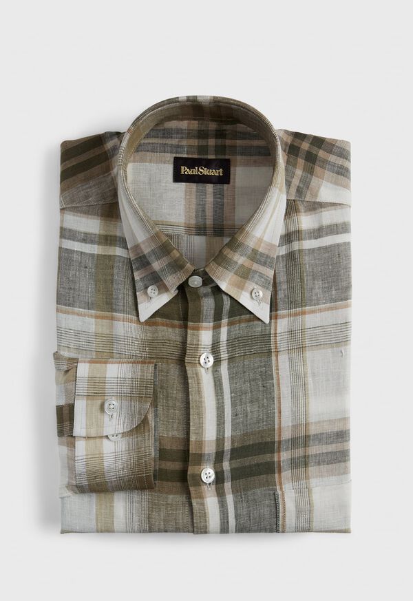 Paul Stuart Plaid Sport Shirt, image 1