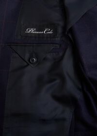 Paul Stuart Navy and Rust Windowpane Suit, thumbnail 4
