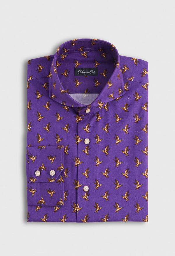 Paul Stuart Printed Geese Brushed Cotton Shirt, image 1