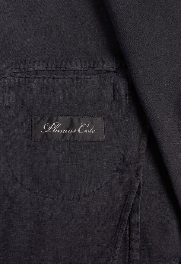 Paul Stuart Black Linen Suit, image 4