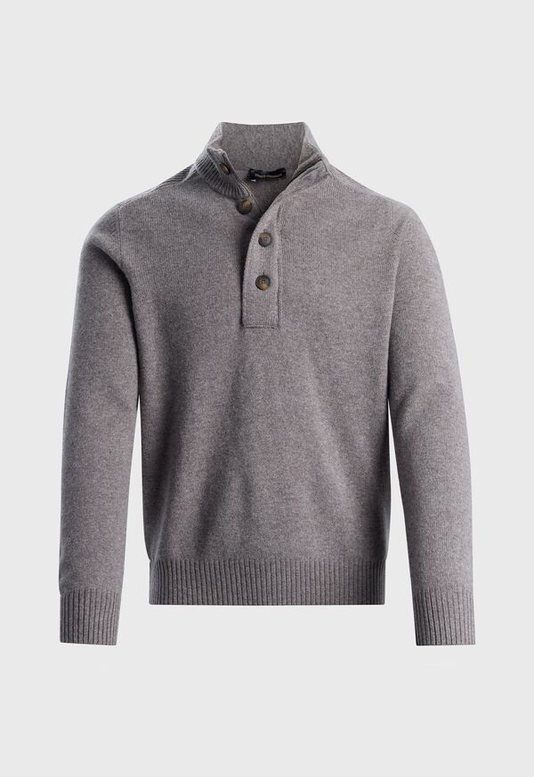 Paul Stuart Wool Button Neck Sweater, image 1