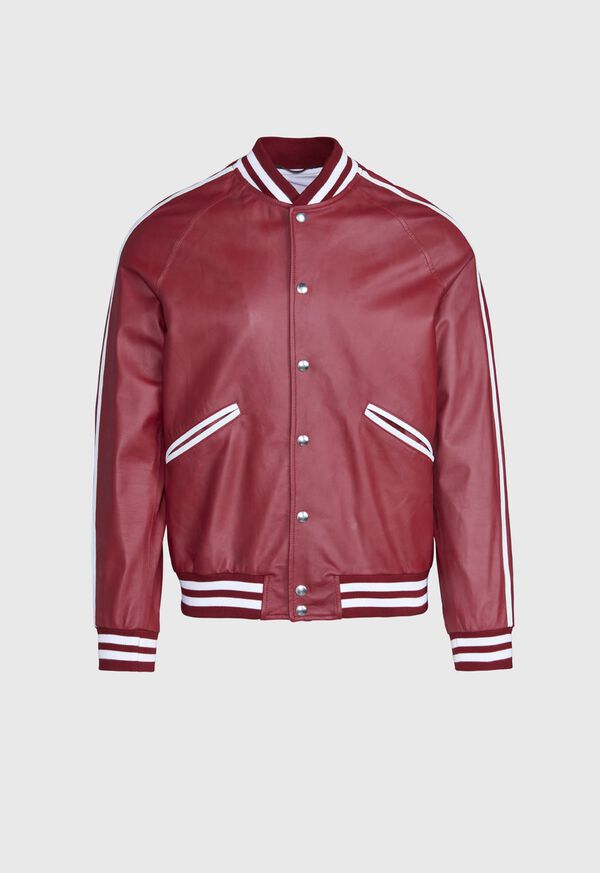Paul Stuart Crimson Bomber Jacket, image 1