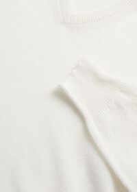 Paul Stuart Linen & Cotton V-Neck Sweater, thumbnail 3