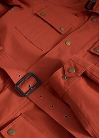 Paul Stuart Belted Terracotta Field Jacket, thumbnail 2