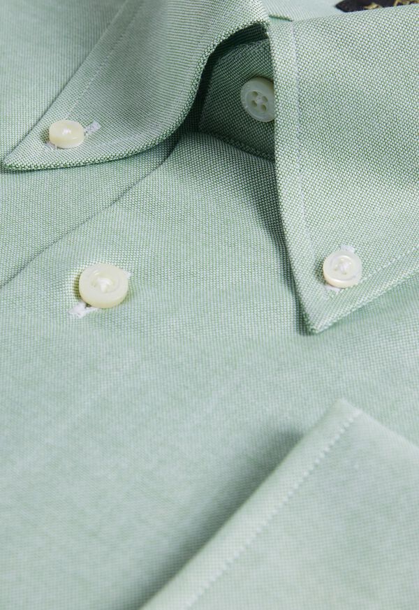 Paul Stuart Cotton Oxford Logo Sport Shirt, image 3