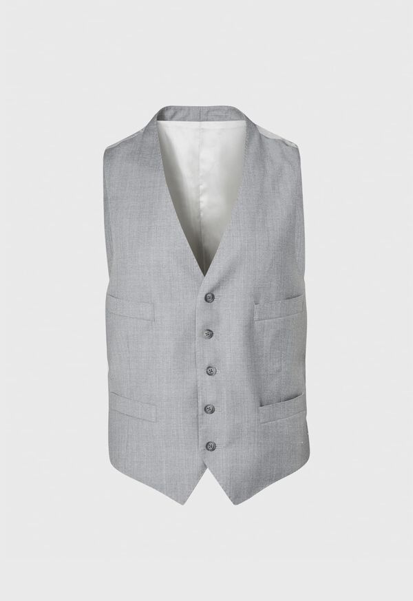 Paul Stuart Pearl Grey Wool Suit Vest, image 1