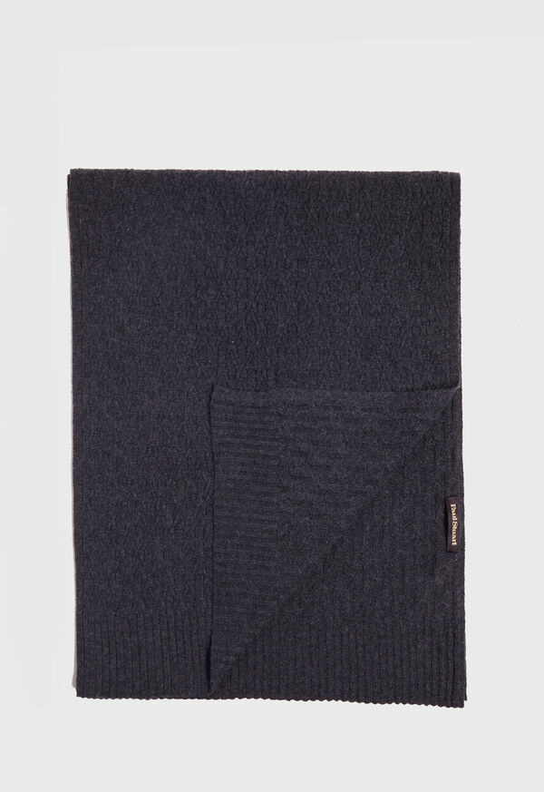 Paul Stuart Cashmere Cable Knit Scarf, image 1