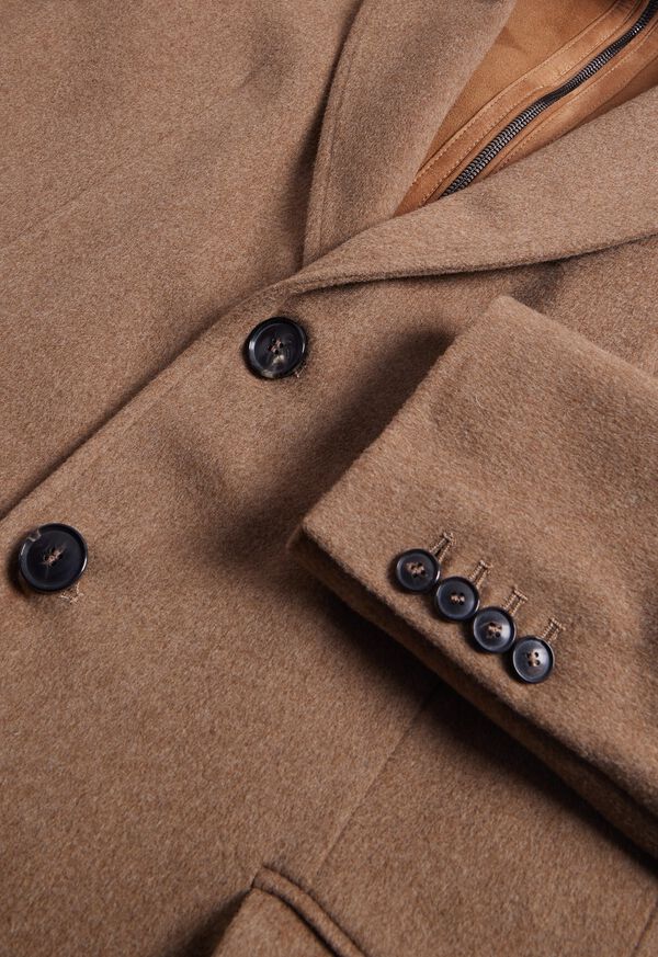 Paul Stuart Wool Coat with Shearling Gilet, image 3
