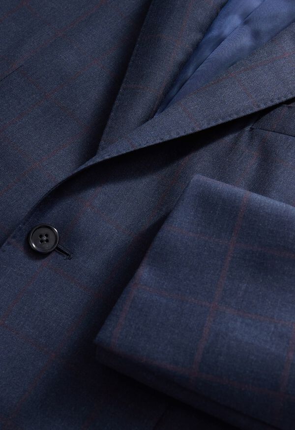 Paul Stuart All Year Wool Windowpane Suit, image 3