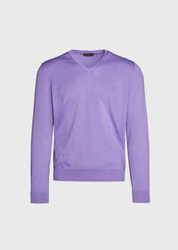 Paul Stuart Cotton V-Neck Sweater, thumbnail 1