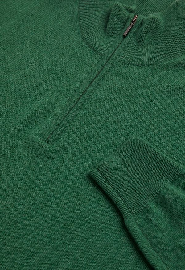 Paul Stuart Cashmere Single Ply 1/4 Zip Sweater, image 3