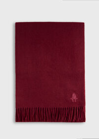 Paul Stuart Cashmere Scarf with Man on the Fence Logo, thumbnail 2