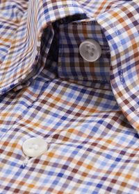 Paul Stuart Cotton Multi Color Check Sport Shirt, thumbnail 2
