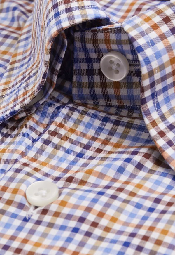 Paul Stuart Cotton Multi Color Check Sport Shirt, image 2