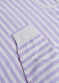 Paul Stuart Cashmere & Linen Striped Crewneck Sweater, thumbnail 2