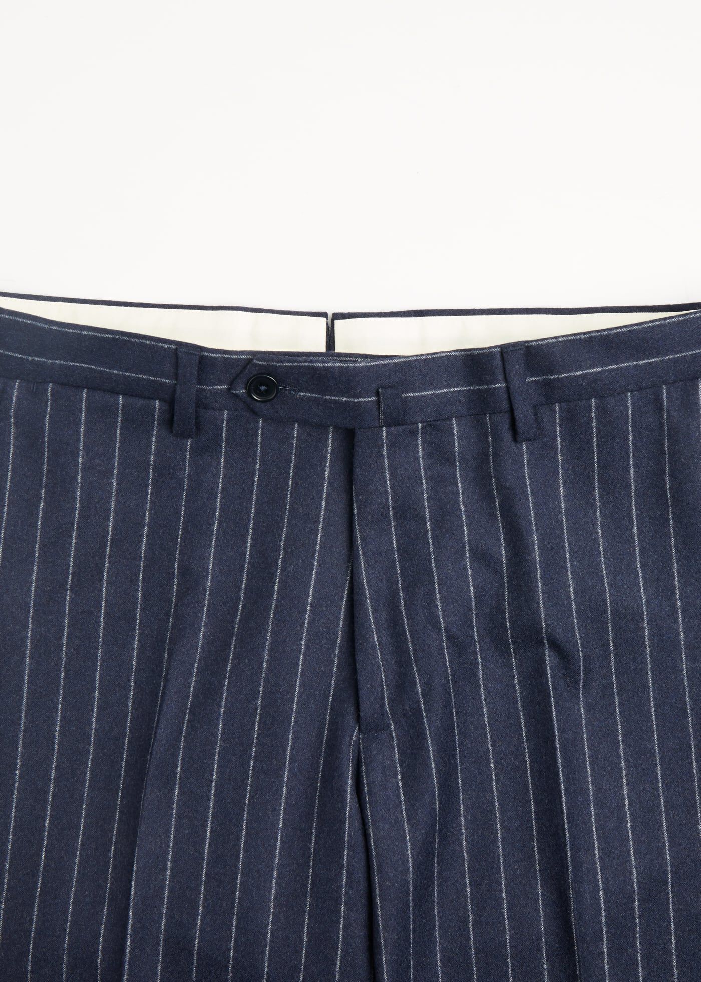 Brunello Cucinelli Chalk Stripe Flannel Pants Lead, $695 | Neiman Marcus |  Lookastic